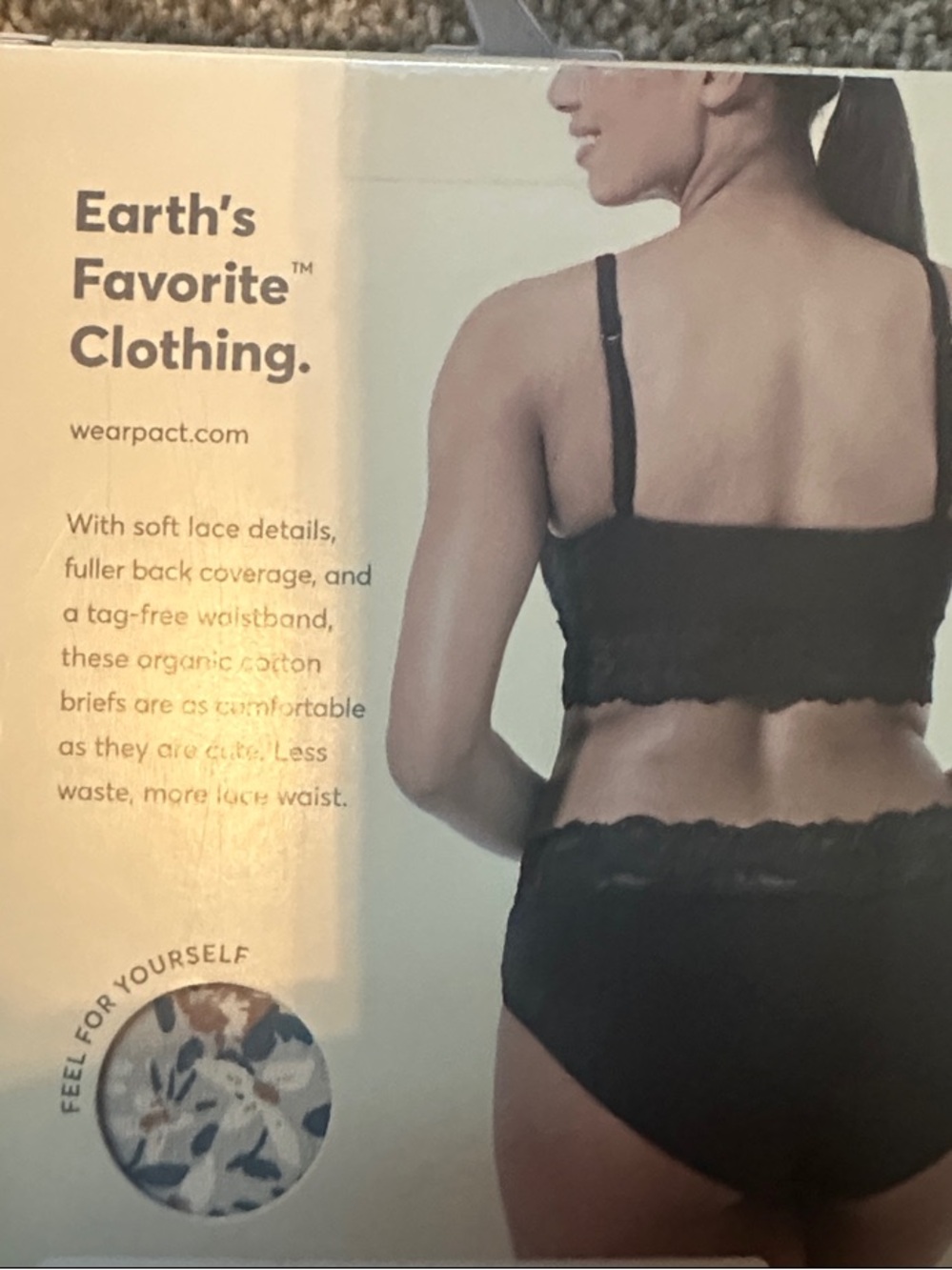 PACT-women- Lace waist brief - Picture 3 of 3